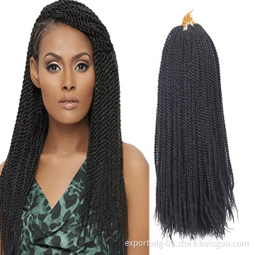 Wholesale Cheap Twist Crochet Braiding Hair 24" Synthetic Hair Extension Synthetic Jumbo Braiding Hair Senegalese Twist Braids